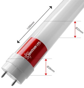 Spectrum LED Spectrum, LED trubica 120CM, 1900lm, T8, 230V, 17W, 6000K studená biela, WOJ+22305, OSW-12006