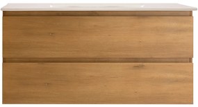 CERANO - Kúpeľňová skrinka pod umývadlo Carole - prírodná - 100x49,8x46 cm