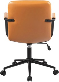 Kancelárska stolička Hilda pravá koža - hnedá