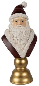 Vianočná dekorácia busta Santa - 19*15*40 cm