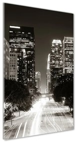 Vertikálny foto obraz sklenený Los Angeles noc osv-92721867
