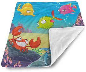 Sablio Deka pre bábätko Podmorský svet 2 - 80x100 cm