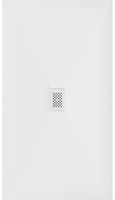 Mexen Hugo, obdĺžniková sprchová vanička SMC 160 x 100 cm, biela, biela krytka, 42101016-W