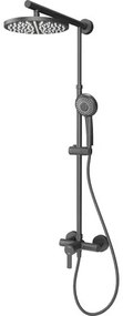Sprchový systém s pákovou batériou SCHULTE Classic čierna matný EP9620 68