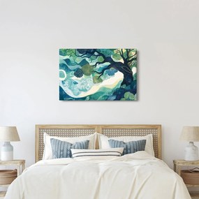 Obraz – Zelená koruna stromu života (90x60 cm)