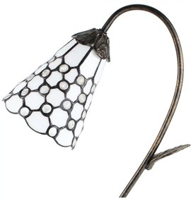 Tiffany stolná lampa WHITE 17*48