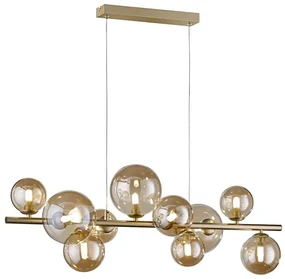 Wofi 6014.10.14.9000 - LED Luster na lanku VILLA 10xG9/3W/230V zlatá W3914