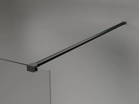 Mexen Kioto-X, sprchová zástena 150 x 200 cm, 10mm číre sklo, čierny profil, 800-150-101-70-00-X
