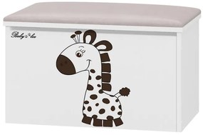 Raj posteli Box na hračky -  Žirafa biela