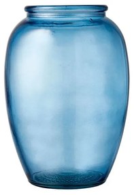 Modrá sklenená váza Bitz Kusintha, ø 14 cm