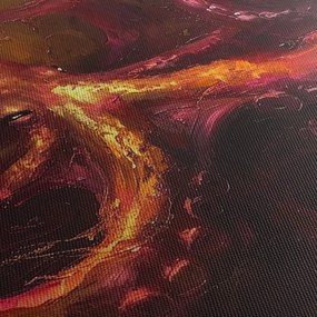 Obraz - Chobotnica, olejomaľba (120x50 cm)