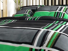 Bavlnené obliečky KARO BLEND zelené Rozmer obliečky: 70 x 90 cm | 140 x 200 cm