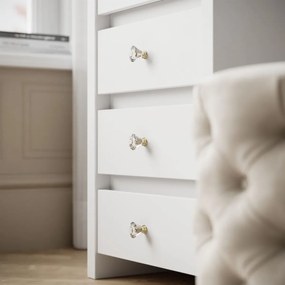 TOALETNÝ STOLÍK VALENTINA ELITE 2 BIELY ZRKADLO