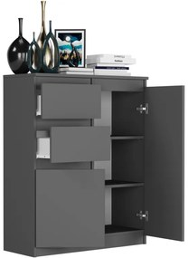 Bezúchytková moderná komoda S-2 - rôzne farebné prevedenia artisan