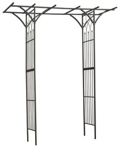 Nature Záhradný oblúk, kov 114x66x232 cm, čierny