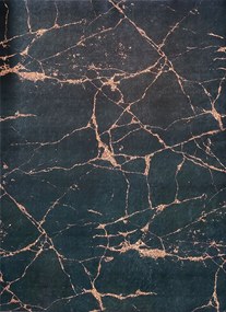 BE Koberec Porte 2007 BLACK GOLD – čierny obdĺžnikový Rozmer: 50x80 cm