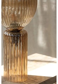 Stolová lampa jantárová so skleneným tienidlom (výška 40 cm) Toulipa – Markslöjd