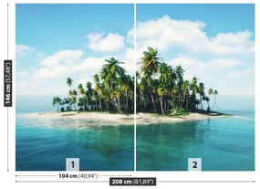 Fototapeta Vliesová Ocean island 104x70 cm