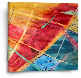 Sablio Obraz Farebné čiary - 50x50 cm