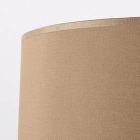 Závesné svietidlo Nevia, 1x béžové textilné tienidlo, b