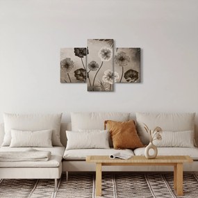 Obraz - Kreslené kvety (90x60 cm)