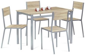 Jedálenský set 1+4 HARVEY SON, dub sonoma, fólia