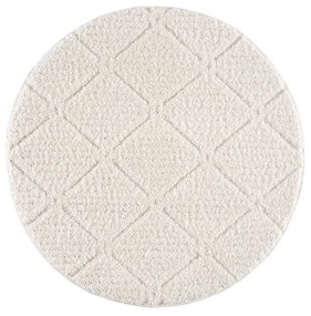 Dekorstudio Moderný okrúhly koberec FOCUS 2997 krémový Priemer koberca: 120cm