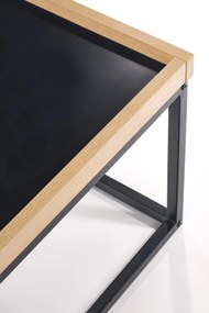Čierny konferenčný stolík VENTUO LINEAR