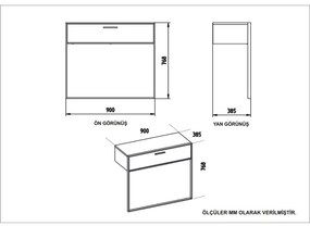 Konzolový nástenný stolík POLKA 76,8x90 cm zlatá/čierna