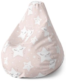 Sablio Sedací vak Pear Spiace hviezdičky - 70 x 95 x 15 cm