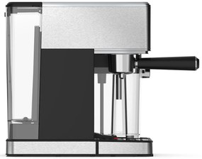 Pákový kávovar s napeňovačom mlieka BestBerg BBCF-2032 / 1350 W / 1,2 l / 20 bar / strieborná/čierna