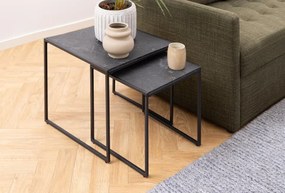Actona Set príručných stolíkov Infinity (2 ks) - čierna