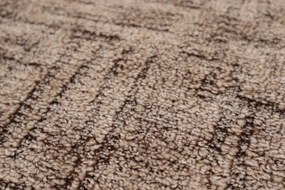 ITC, Metrážny koberec Dobro 43 hnedý, na mieru, šíře 3m,4m, hnedá, filc, obývacia izba