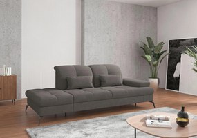 XXXLutz LEŇOŠKA, textil, grafitová Sit & More - Online Only obývacie izby - 000144009076