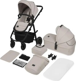 Lionelo - Kombinovaný kočík 2 v 1 AMBER PLUS pieskovo-béžový