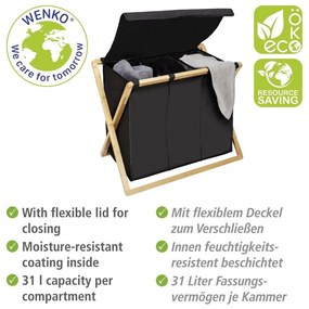 Látkový kôš na bielizeň 93 l Ecori - Wenko