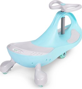 Gravitačné jazdítko ECOTOYS s LED kolesami, gumové, modré - pre deti od 3 rokov