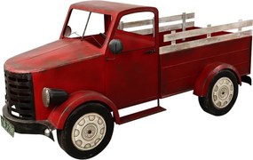 Veľký dekoratívny model červené retro auto - 246*104*112 cm