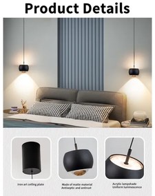 Immax NEO 07219L - LED Stmievateľný luster DORMINE 6W/230V matná čierna Tuya +DO