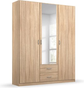 Šatníková skriňa Case, 136 cm, dub sonoma