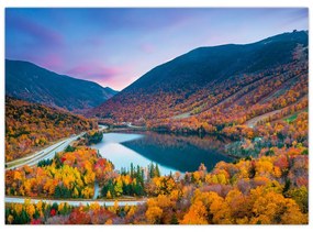 Sklenený obraz - White Mountain, New Hampshire, USA (70x50 cm)