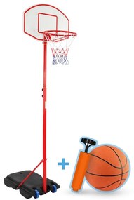 Basketbalový kôš s kolieskami, nastaviteľný 113 - 236 cm