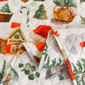 Prehoz na posteľ FESTIVE MAGIC, farebný Rozmer: 170 x 210 cm