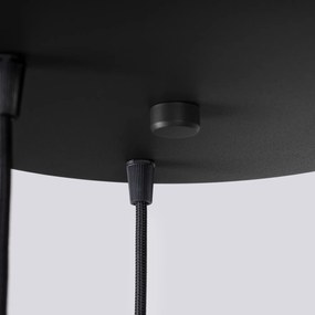 Závesné svietidlo Halo, 3x biele sklenené tienidlo, b, o