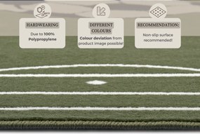 Hanse Home, Detský koberček Adventures 105526 Green, 120x170, zelená, detská izba