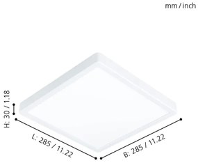 Eglo 99248 - LED stropné svietidlo FUEVA 5 LED/20W/230V