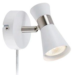 Markslöjd 108627- Nástenné bodové svietidlo FOLIE 1xGU10/7W/230V biela/matný chróm