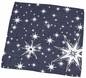 Forbyt Vianočný obrus Hviezdy sivá, 35 x 35 cm