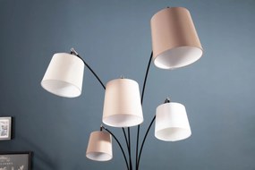 Stojacia lampa Levels biela béžová hnedá