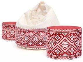Sedací vak Viper Outdoor Folk – pohodlie s ľudovým štýlom do interiéru aj exteriéru Farba: Folk 1 - M2 modrý